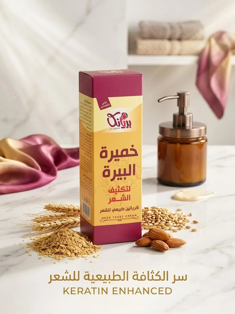خميرة البيرة لتكثيف الشعر